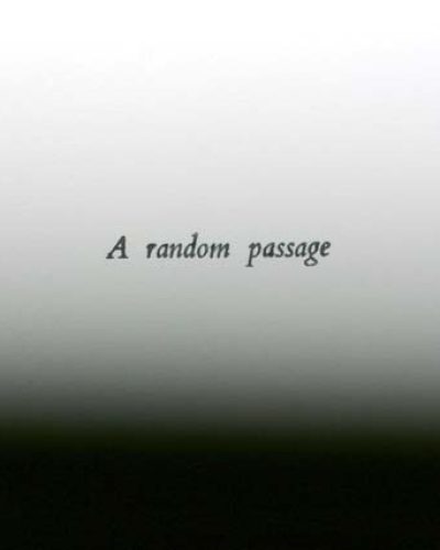 A Random Passage (a suite of prints)