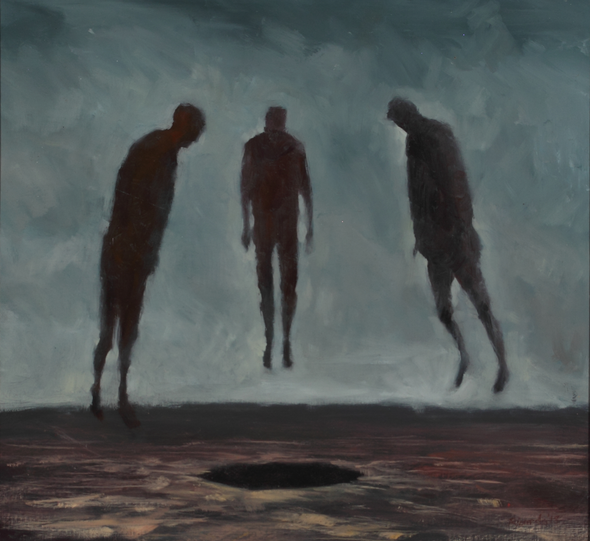 In Raptures, 2018, Oil on Canvas, 42 x 104 cm