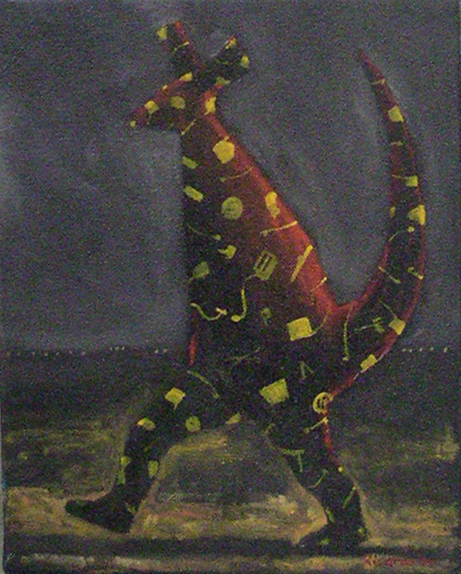 Junk male study, ’04, oil on canvas, 25×20 cm