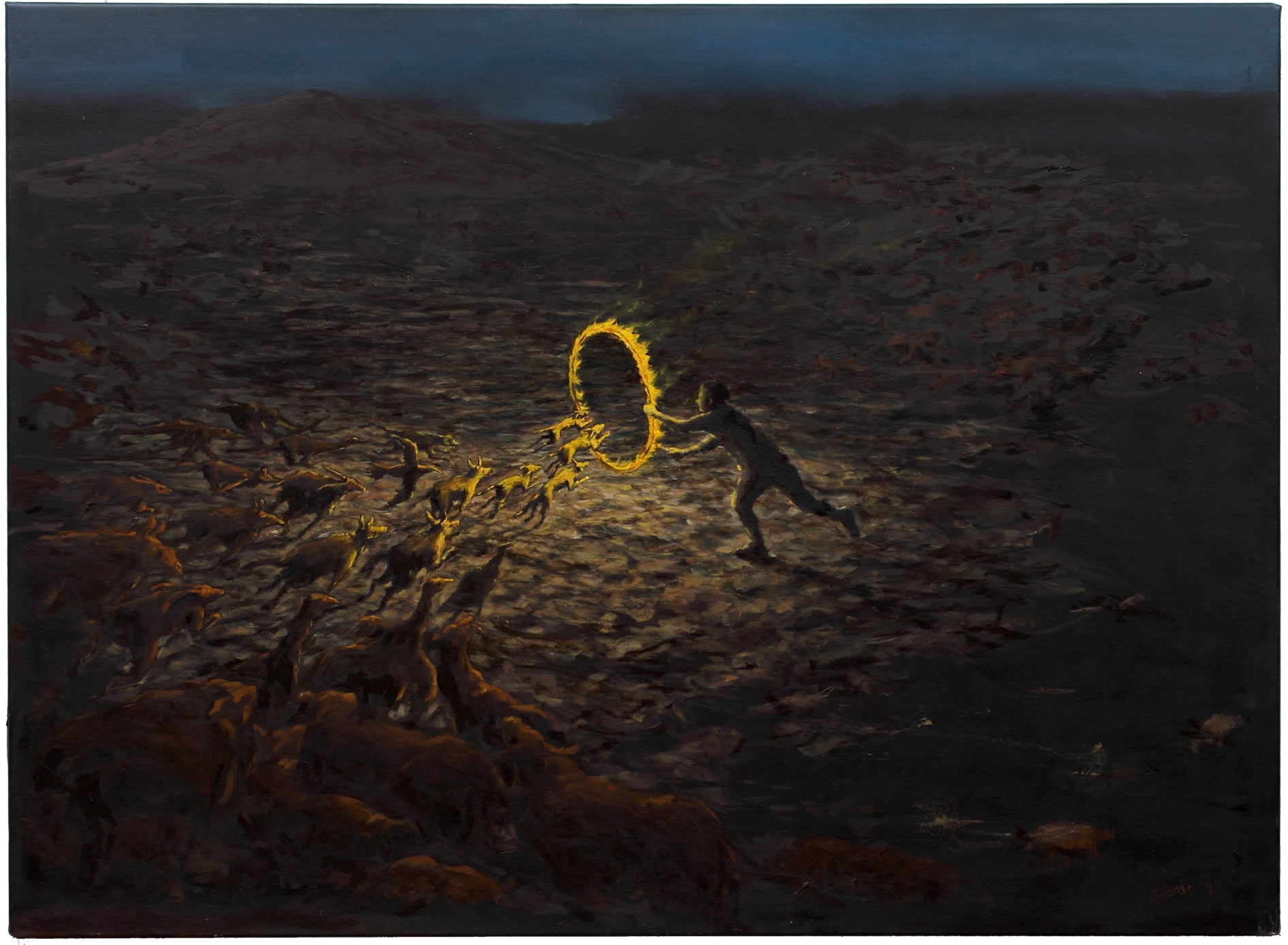 Ring-2024-Oil on canvas-79×108 cm