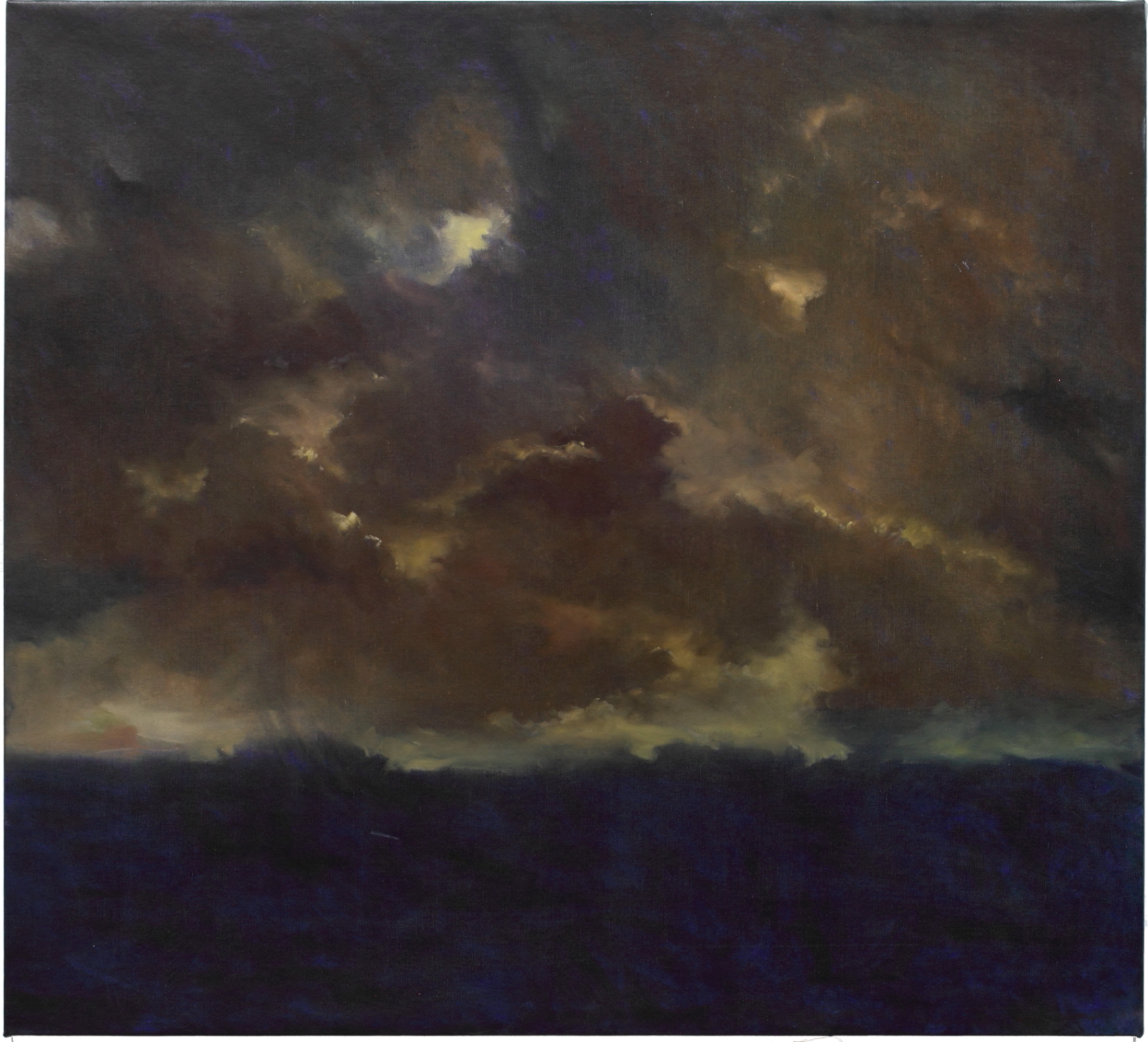 Scape (oche sky)-2021-Oil on canvas-92×100 cm