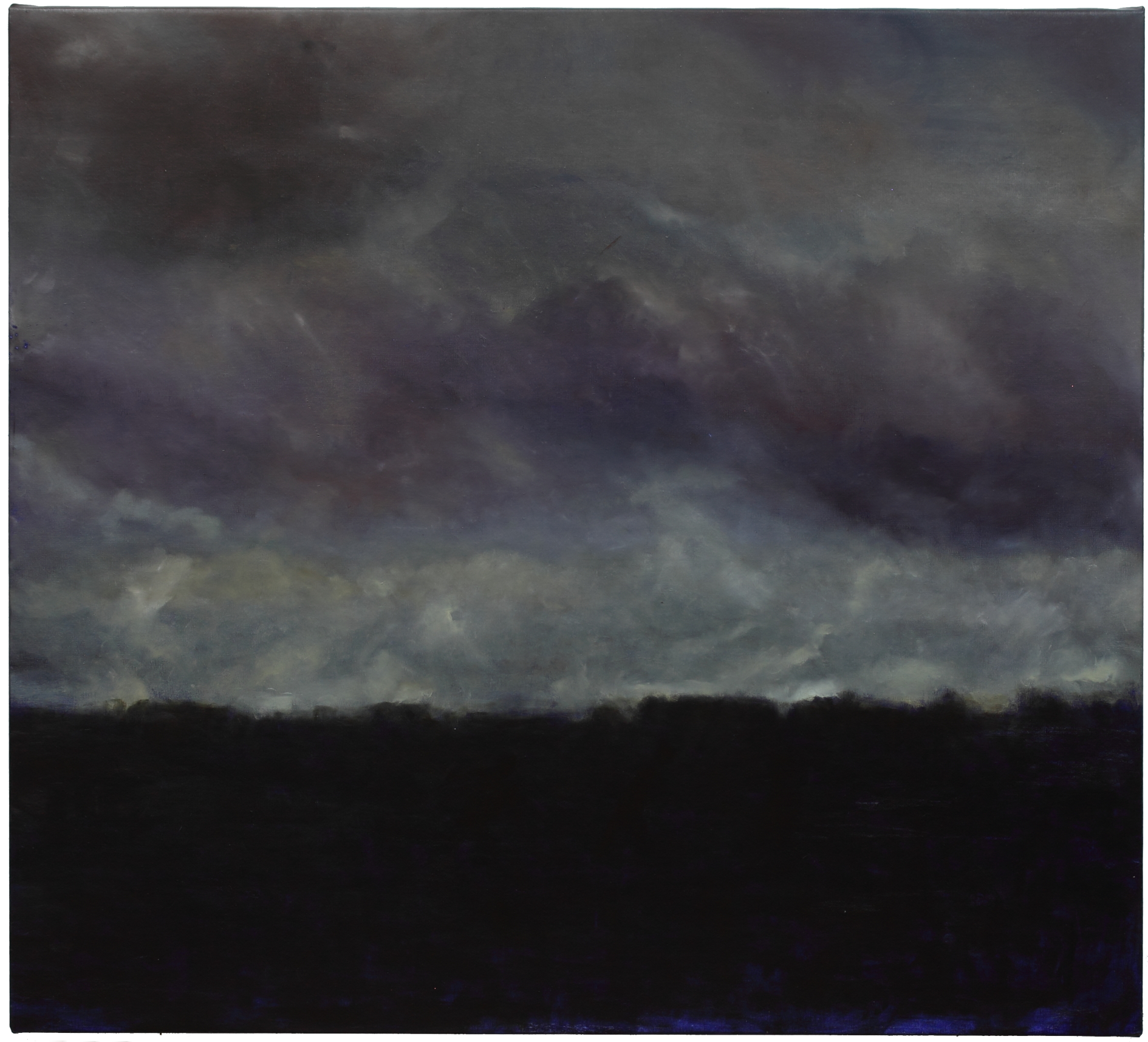 Scape (ultramarine sky)-2021-Oil on canvas-91×100 cm