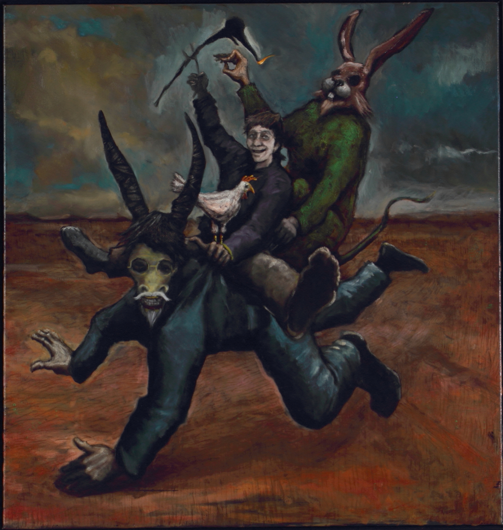 The All Ordinaries, 2018, Oil on Canvas 91 x 86.5cm