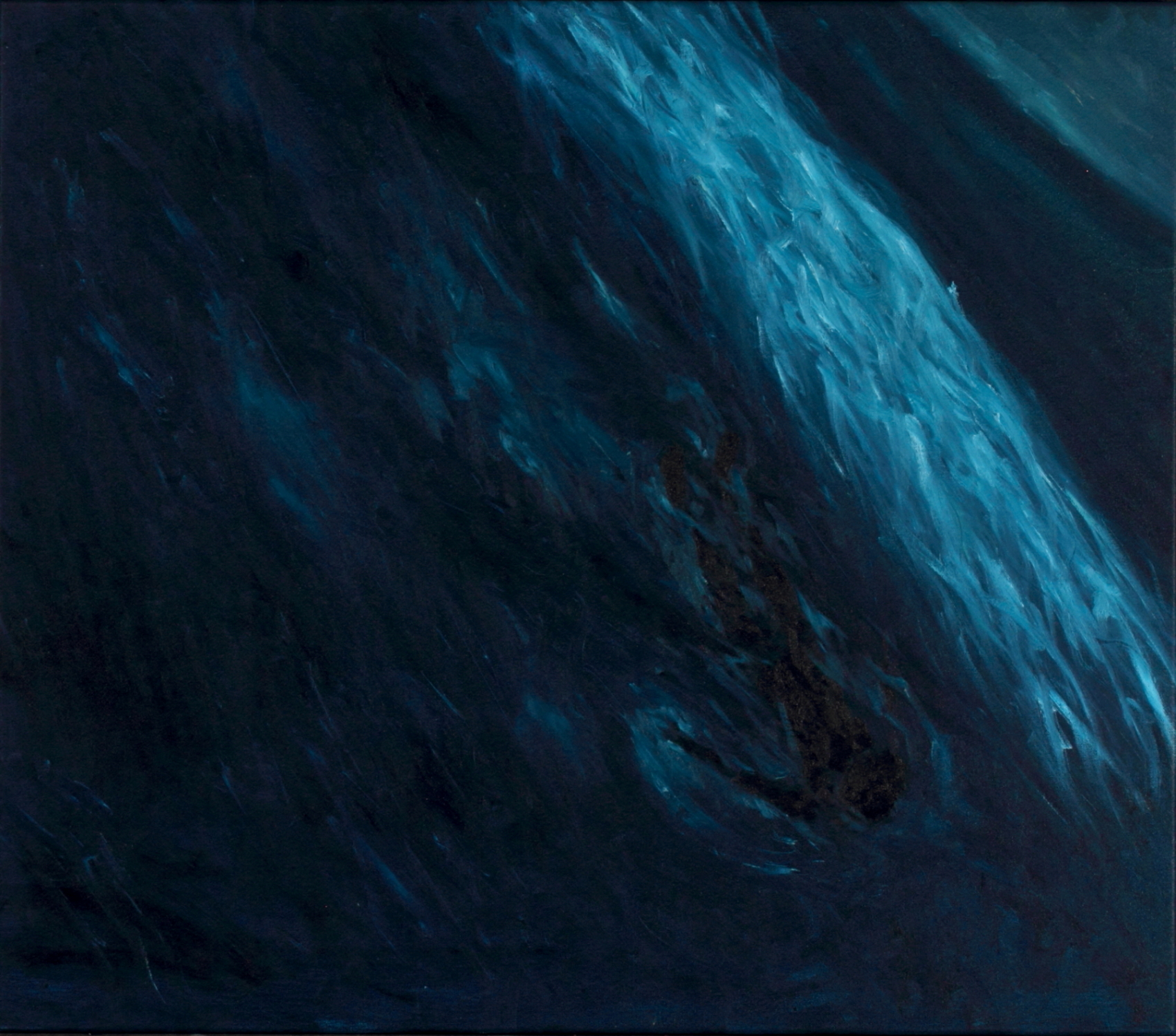 The Haunting Sea-2023-76 x 87 cm-Oil on canvas