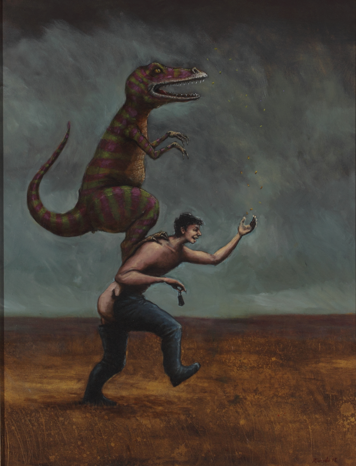 The Regressive Progressive, 2017, Oil on canvas, 78 x 60 cm