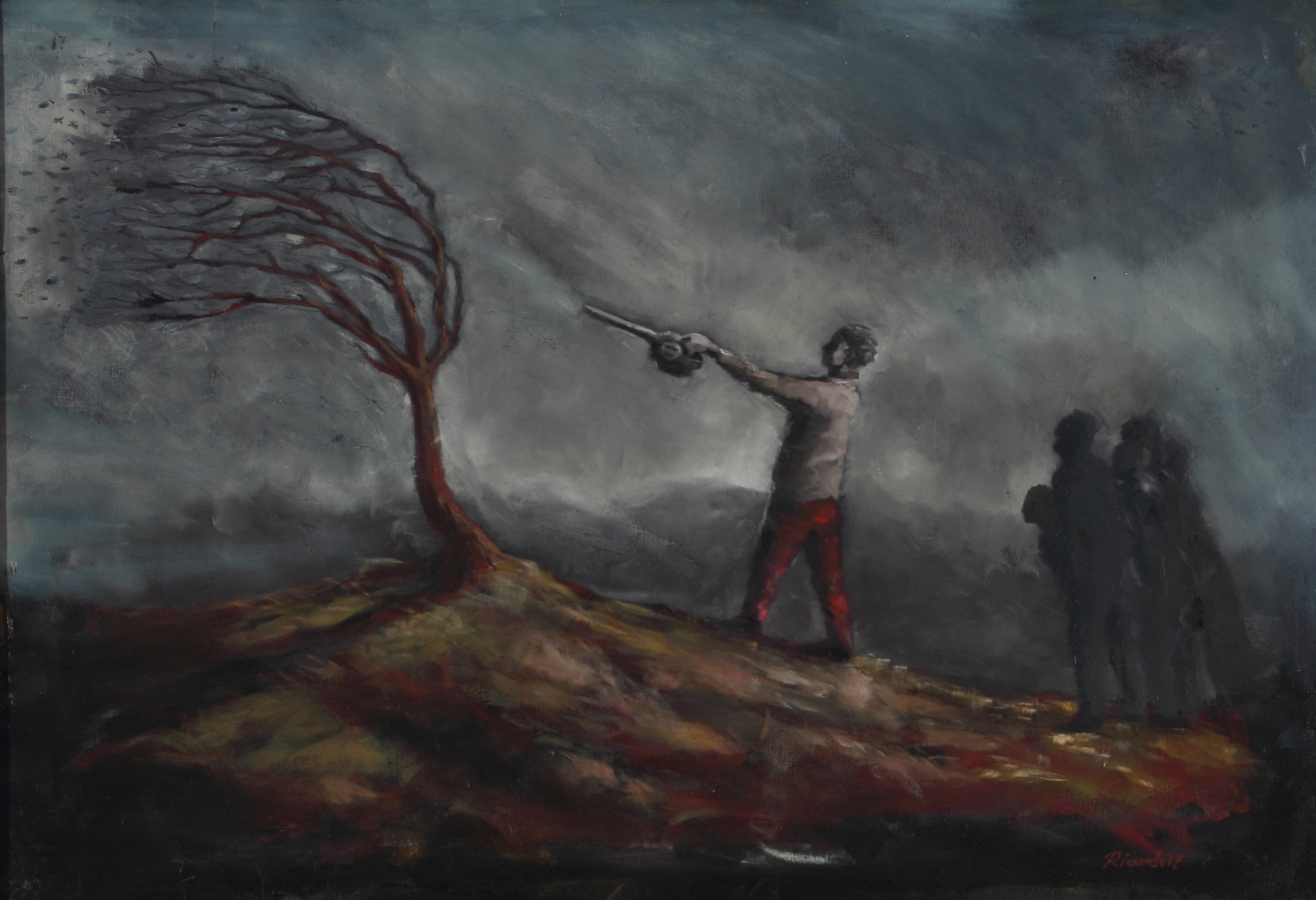 The Squall Maker, 2018, Oil on canvas, 52 x 76 cm